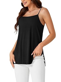 トップス DRAPE SATIN CAMISOLE TOPS BLACK size1 Access Fashion | Satin sleeveless top